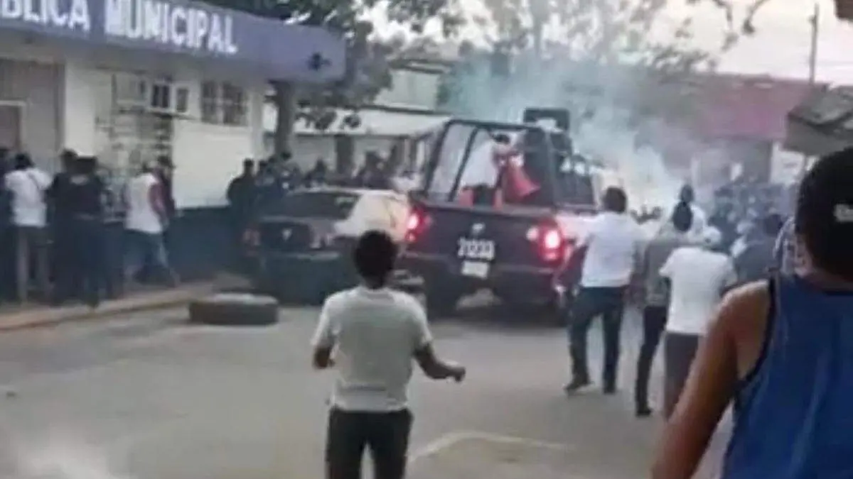 Incendian alcaldía en Juárez Chiapas