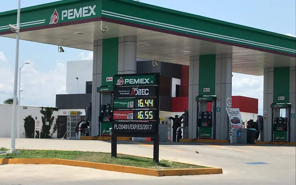 gasolina, frontera sur