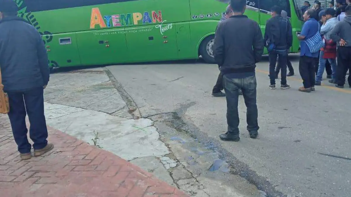Bloqueo en la carretera San Cristóbal- Ocosingo