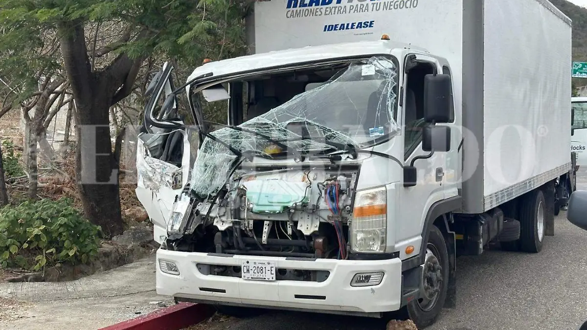 Camión chocado