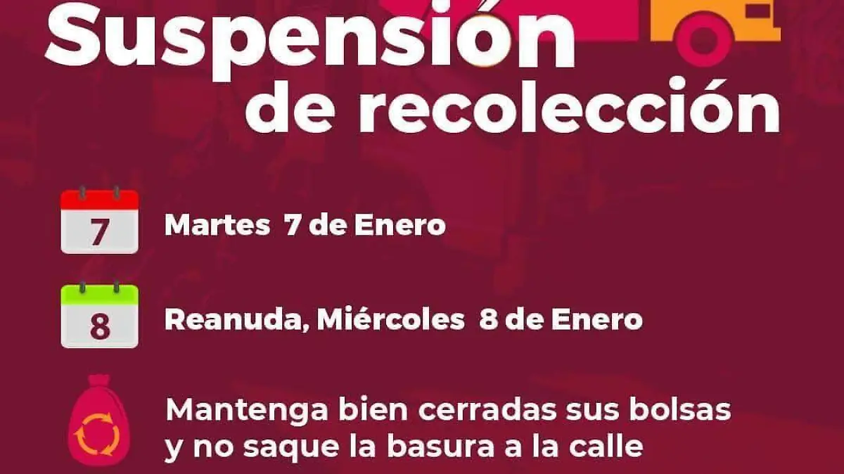 Suspensión de recolección