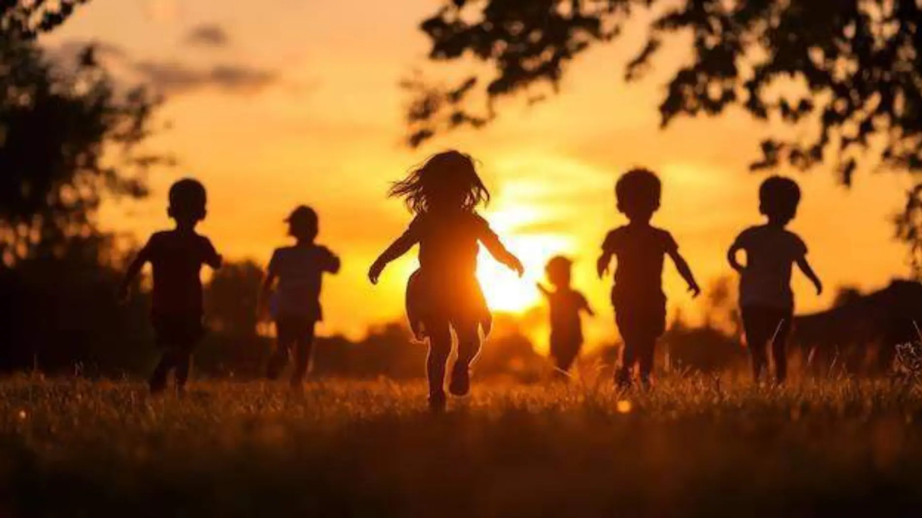 siluetas-ninos-jugando-parque-al-atardecer-sus-sombras-alargadas-calido-cielo-brillante-fondo_1229213-56264