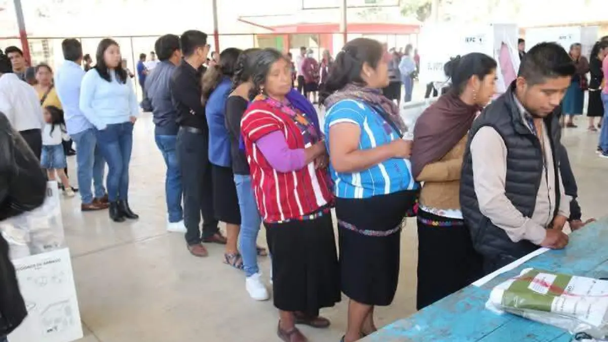 votaciones en oxchuc