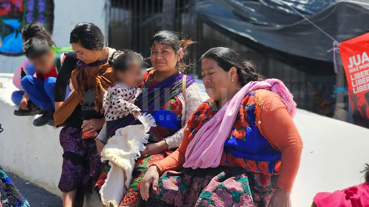 Mujeres desplazadas de Chenalhó