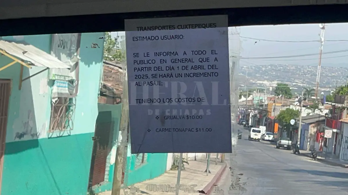 Pasaje Chiapa Costos