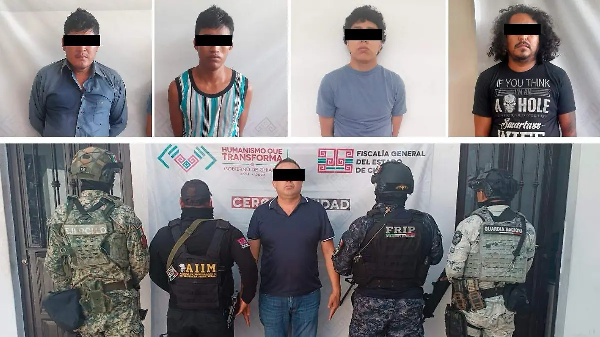 Suchiapa célula delictiva detenidos