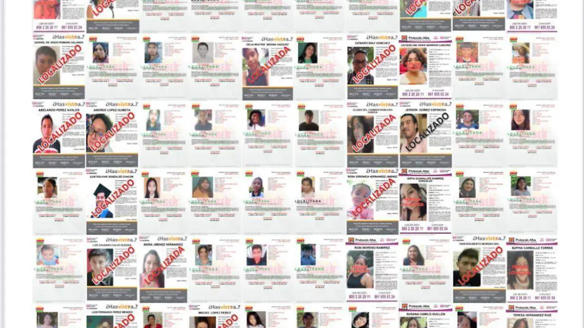 Desaparecidos FGE 93 localizados