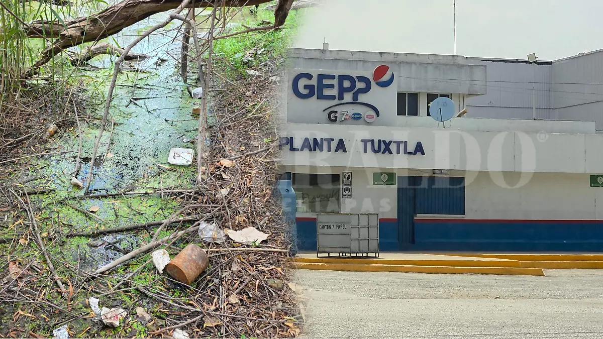 Contaminación pepsi Chiapa de Corzo río Santo Domingo