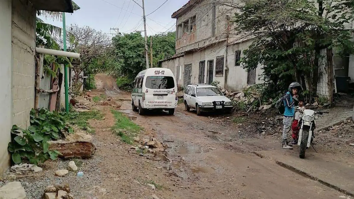 calles sin pavimento