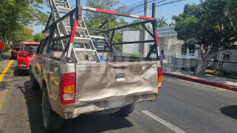 Camioneta chocada