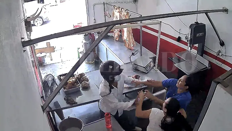 Robo carnicería asalto jovenes Tuxtla Albania Alta