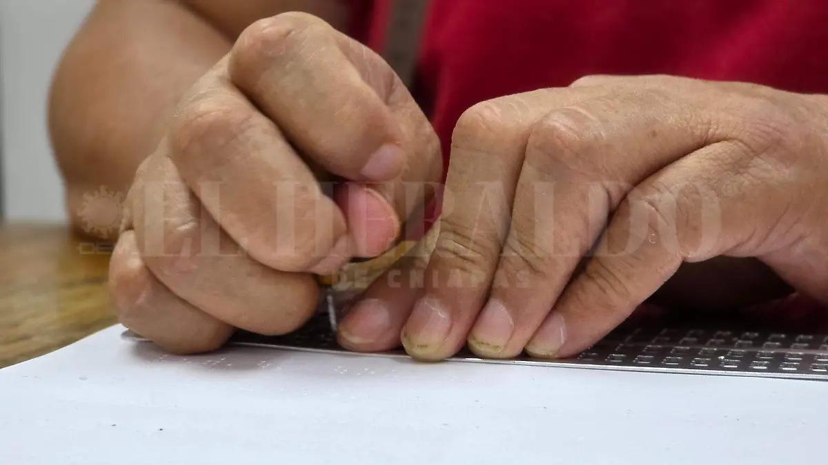 Braille discapacidad visual maestro