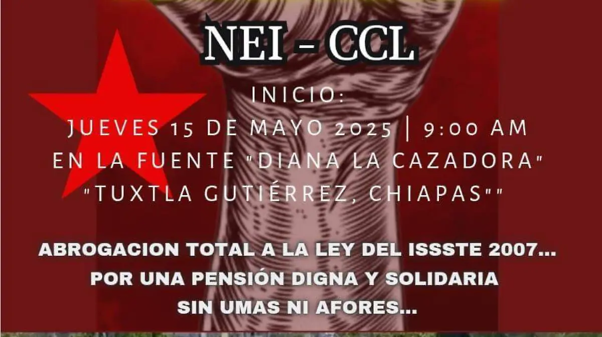 cartel de marcha NEI