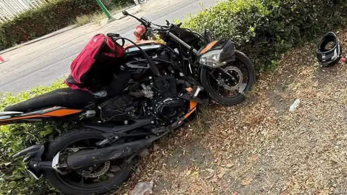 Motociclista accidente 