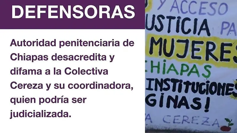 Defensoras activistas mujeres justicia Colectiva Cereza