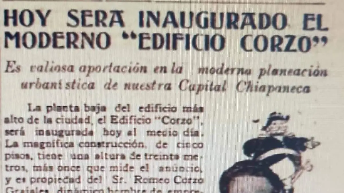 Edificio Corzo Tuxtla Historia 