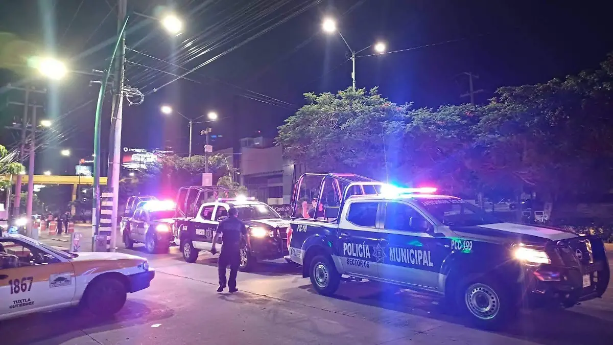 Arrancones policía municipal Tuxtla