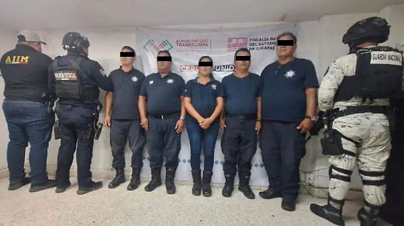 Policías municipales detenidos Chiapas