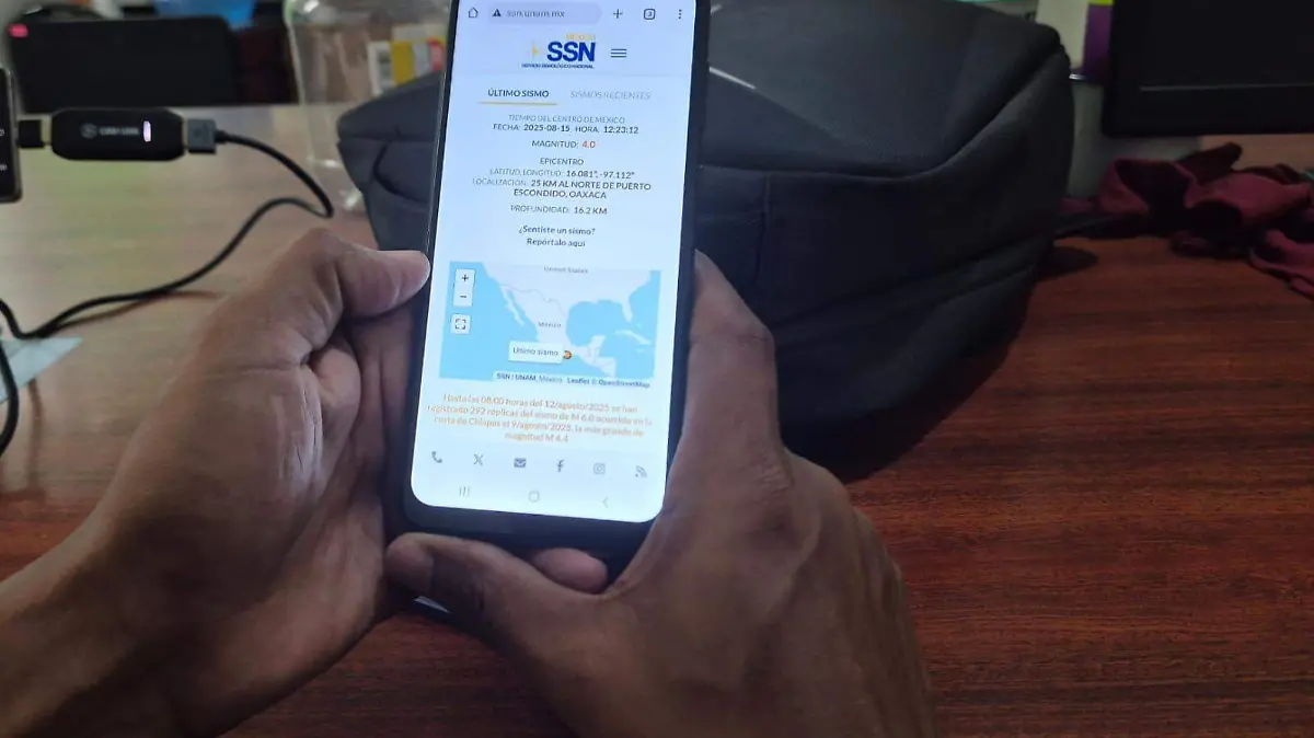 alerta sismica en gtu celular