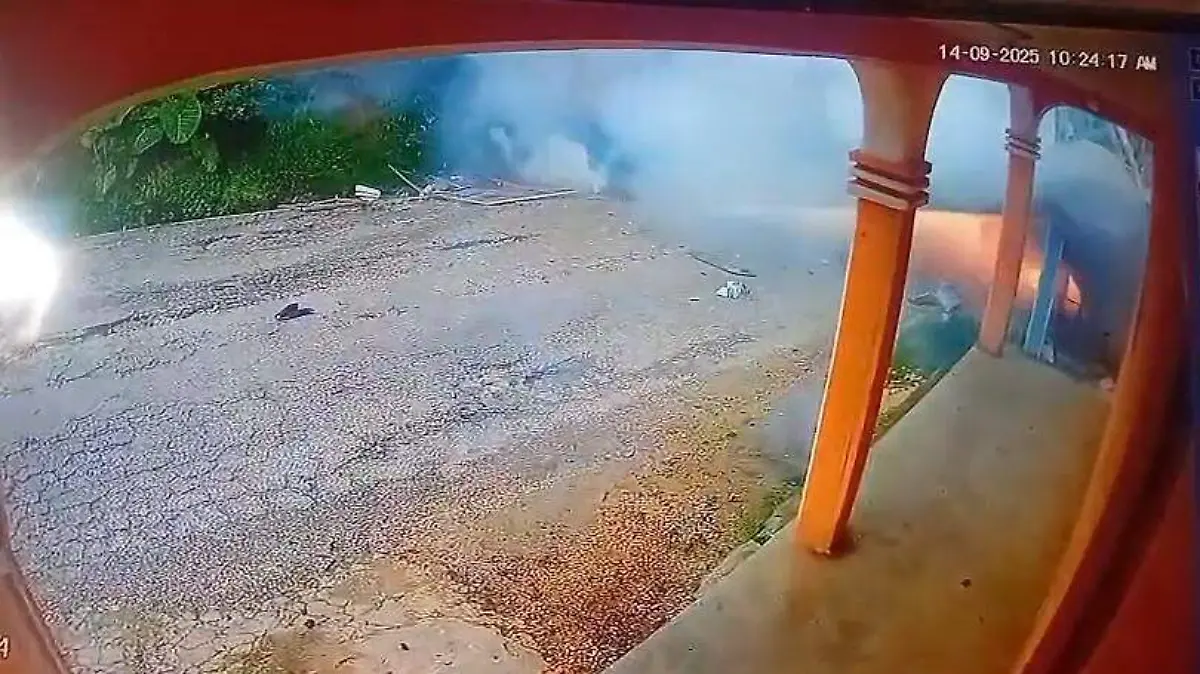 Explosión vivienda juegos pirotécnicos Tenejapa