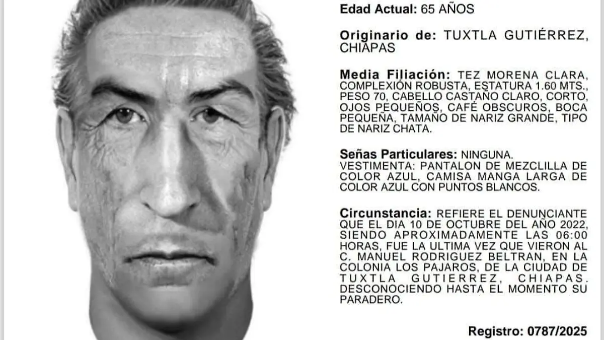 persona desaparecida