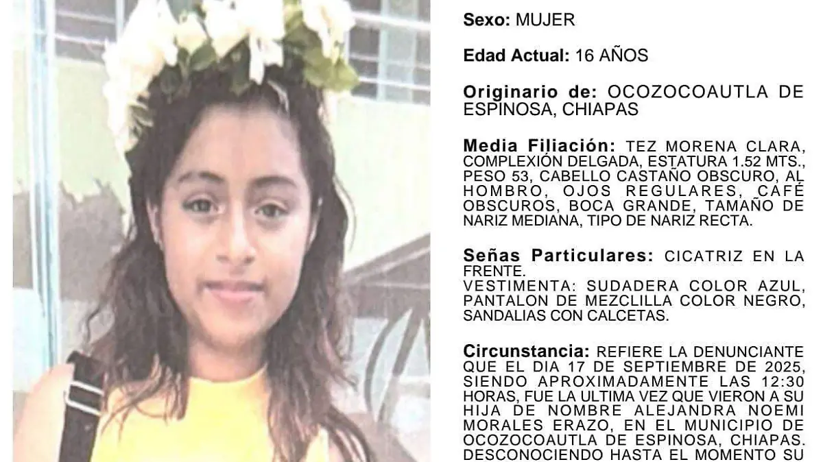 persona desaparecida