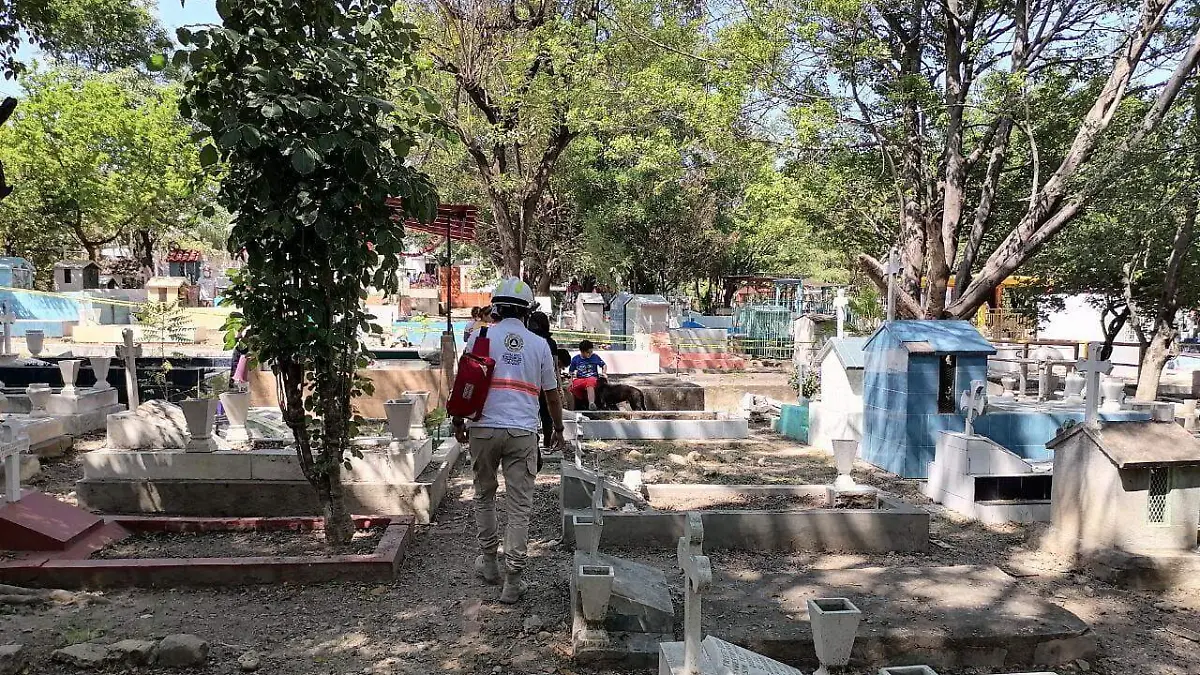 Panteón sondeo Tuxtla Día de Muertos