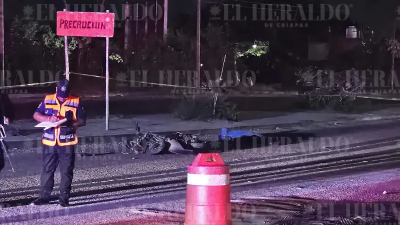 Muere motociclista en accidente