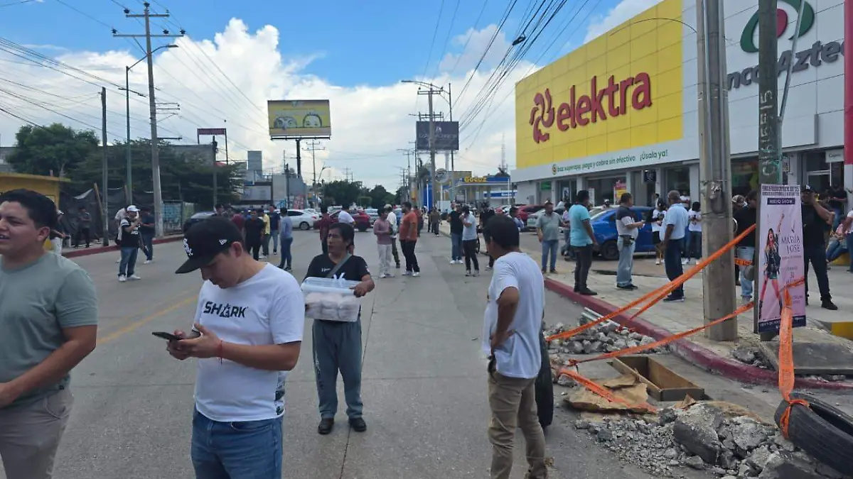 bloqueo en tuxtla por uber y didi