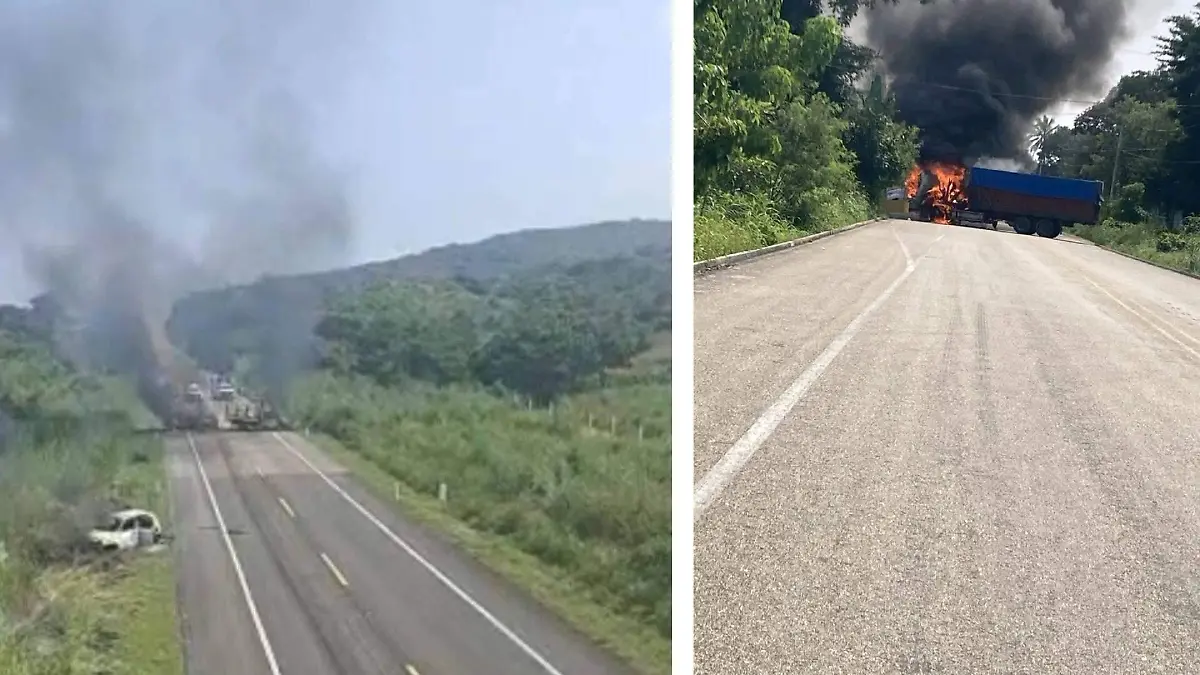 incendio de vehiculos en chiapas