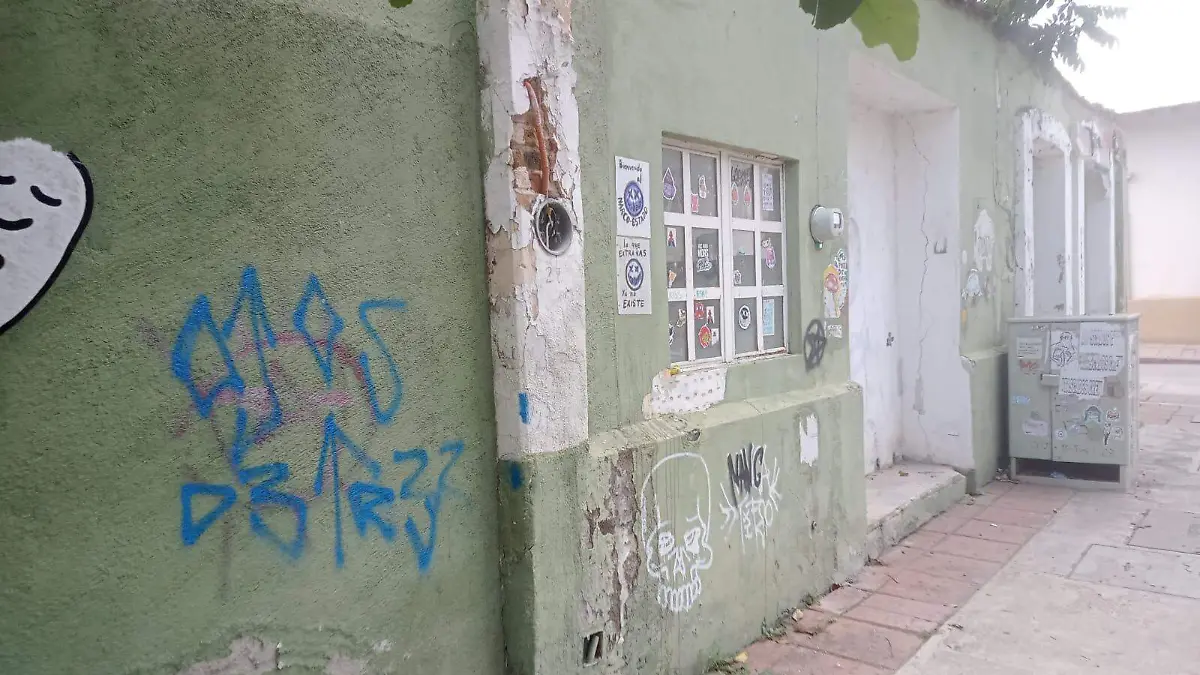 Las antiguas casas del centro eran de adobe, aun quedan muchas 