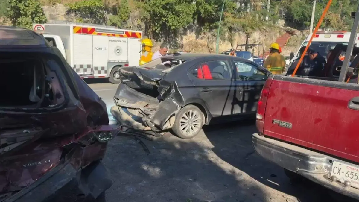 Choque accidente múltiple Copoya