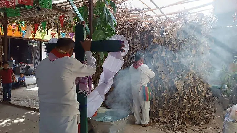 Los preparativos del Belen Zoque