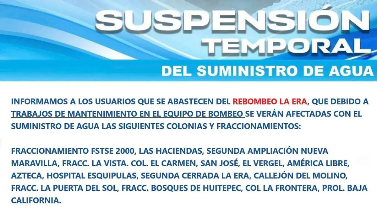 suspensión