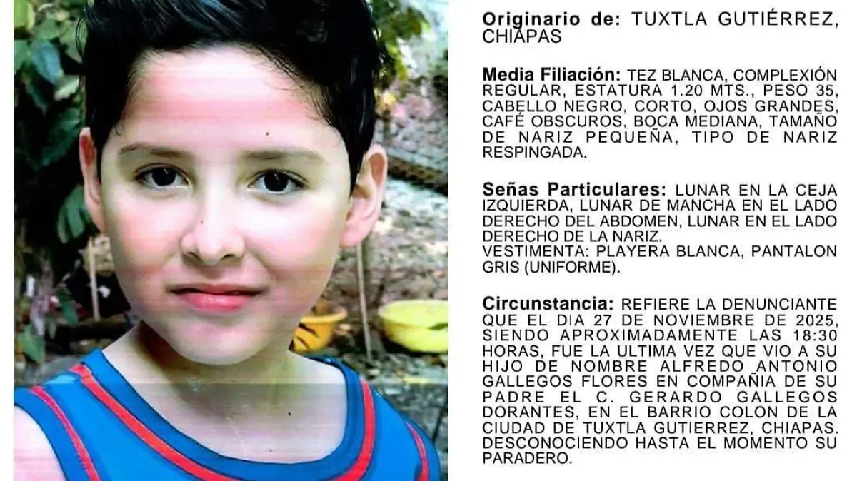 Menor desaparecido violencia vicaria