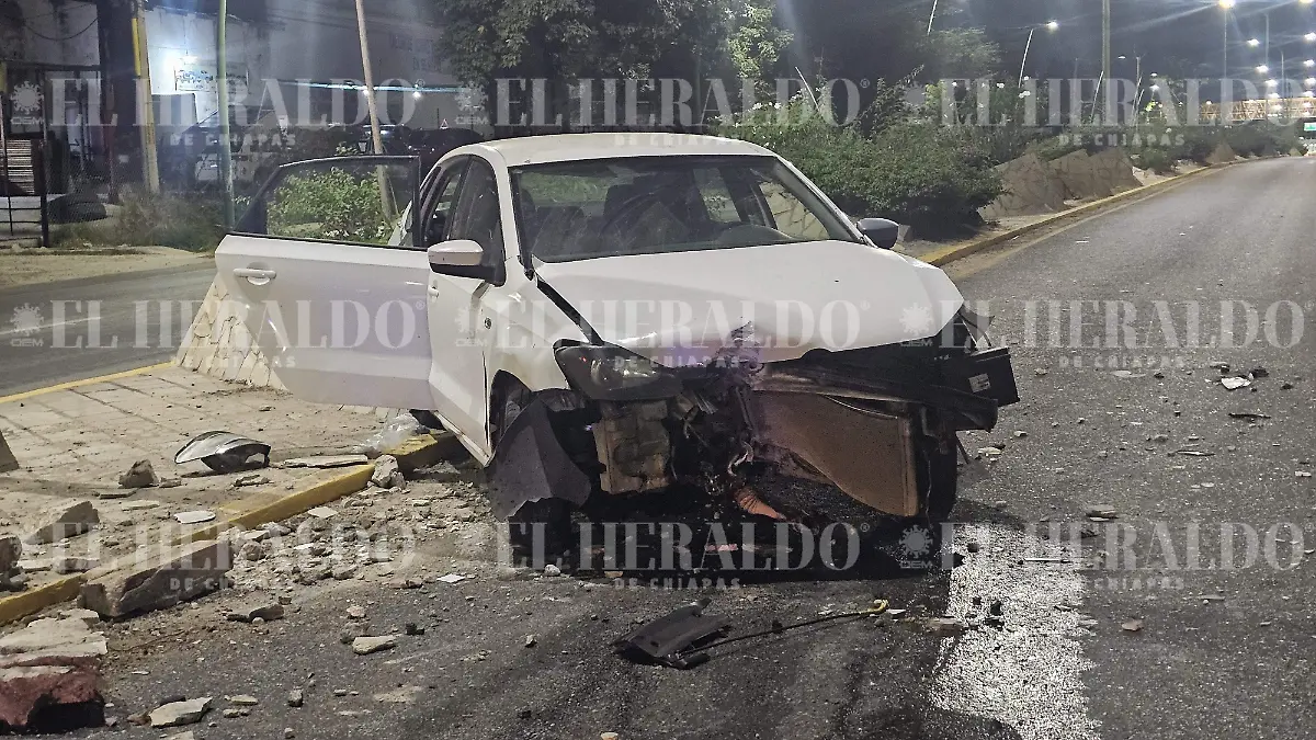 Accidente en la carretera a Chiapa de Corzo