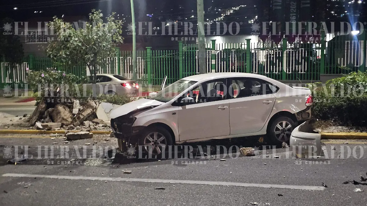 Accidente en la carretera a Chiapa de Corzo