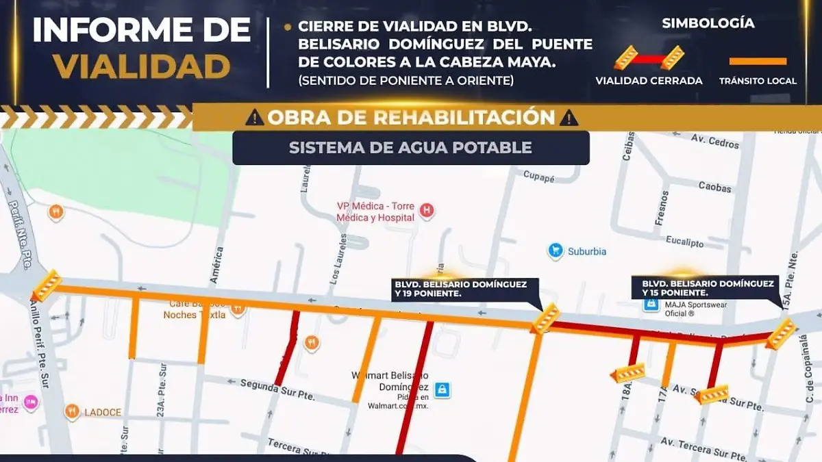 cierre de vialidades