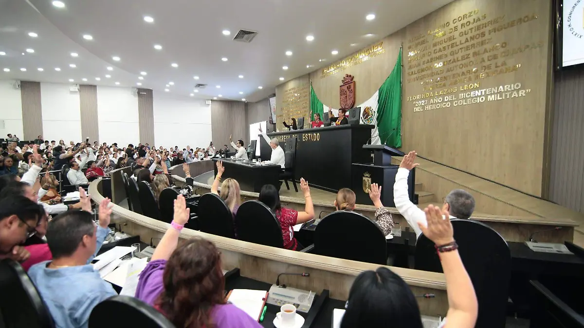 Pleno de la LXIX legislatura local de Chiapas 
