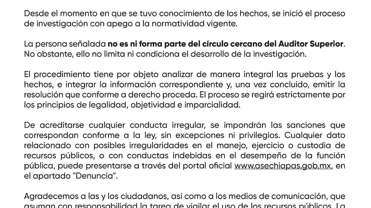 Comunicado ASE servidor público