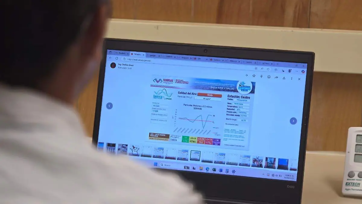 Miden calidad del aire