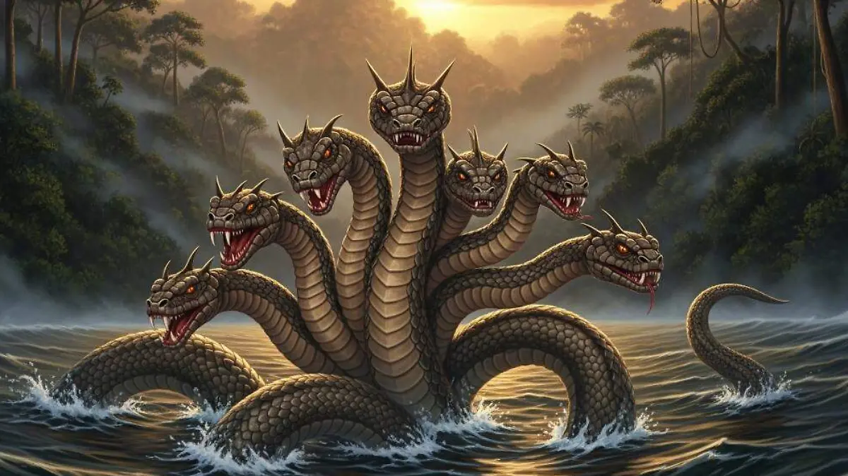 la serpiente de 7 cabeza del rio orinoco