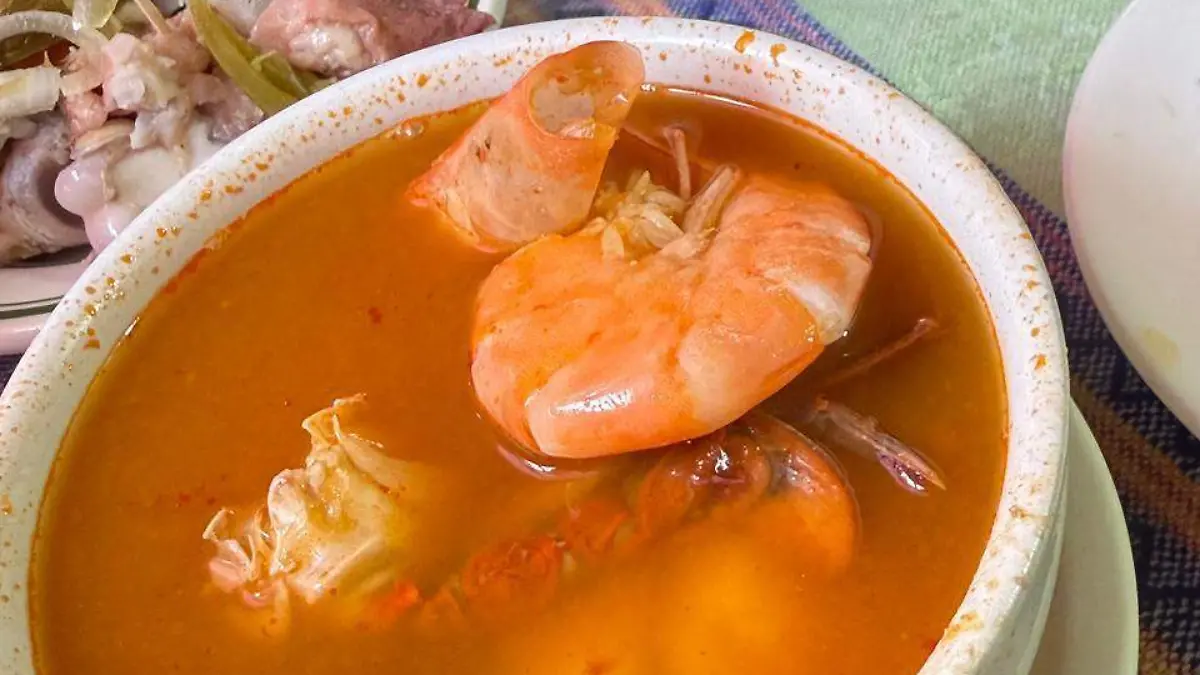 caldo de jaiba y camaron