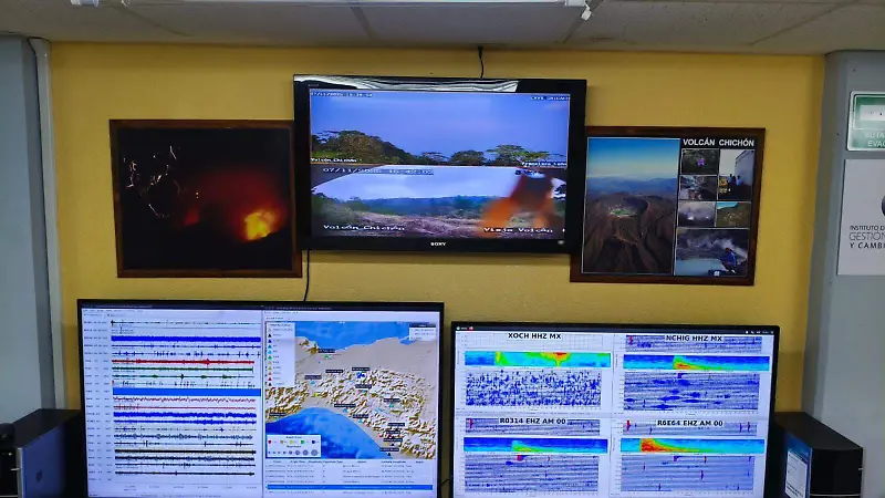 Volcan Chichonal actividad sismica investigadores Chiapas