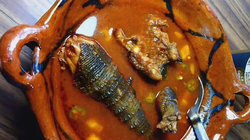 Gastronomia chiapaneca receta de iguana