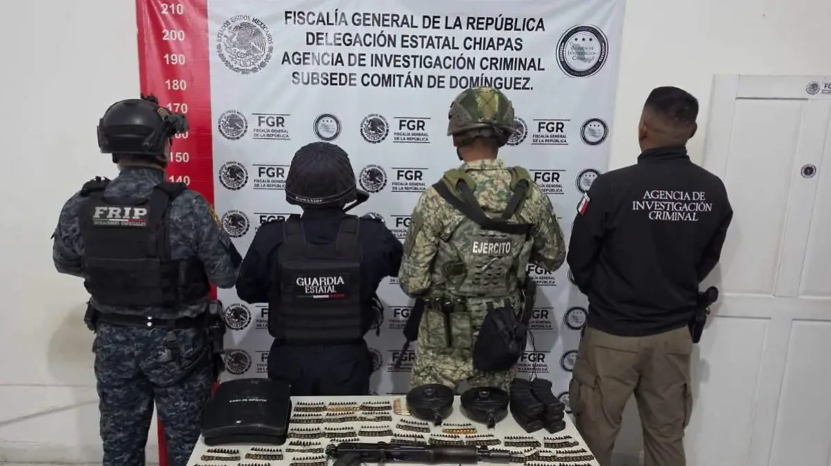 Aseguran armamento