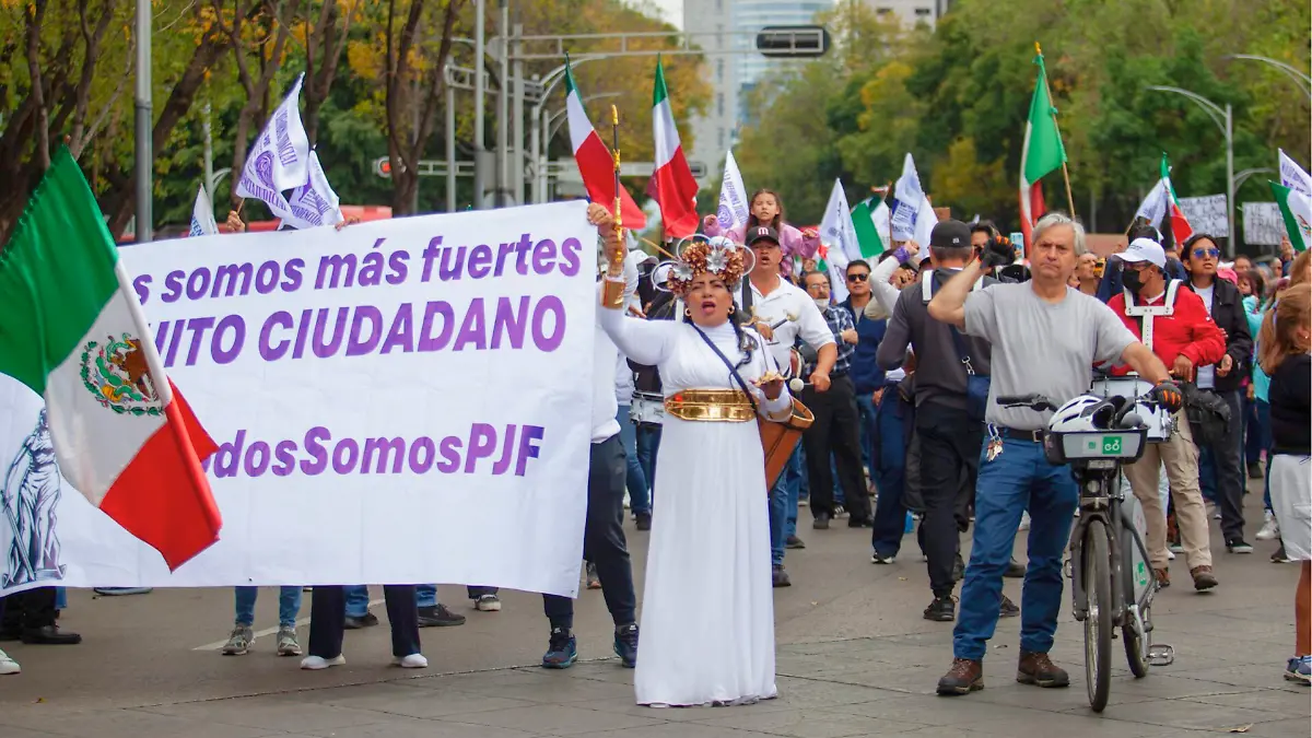 manifestación en apoyo a norma piña y nancy juárez