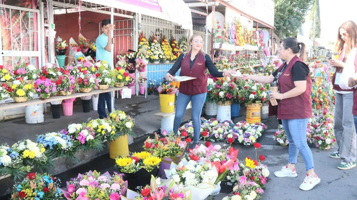 venta de flores día de muertos
