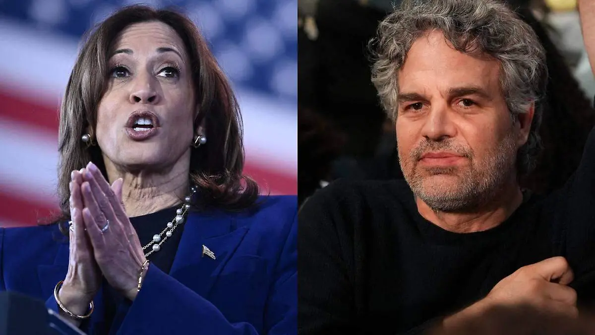 Mark Ruffalo y Kamala Harris