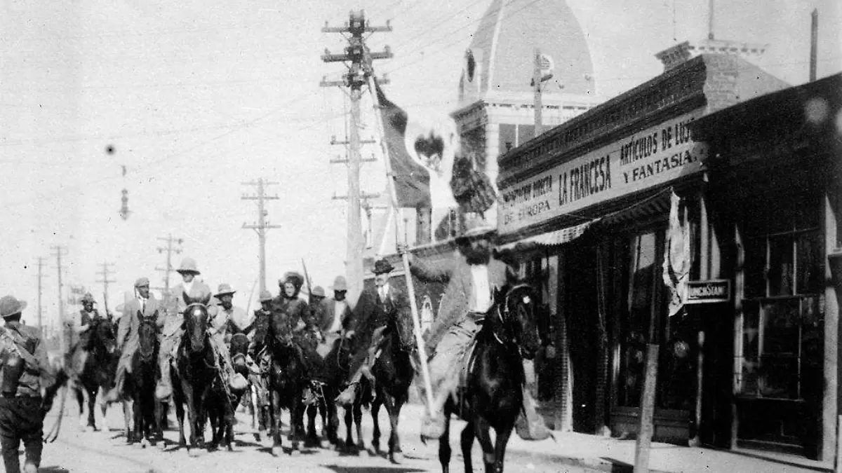 revolucionarios entrando a cd juarez foto bibilitoeca del congreso de eu